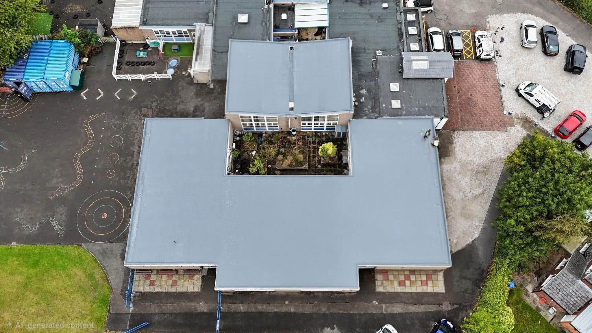 Completed roofing work on a home by Warrington Roofing Ltd